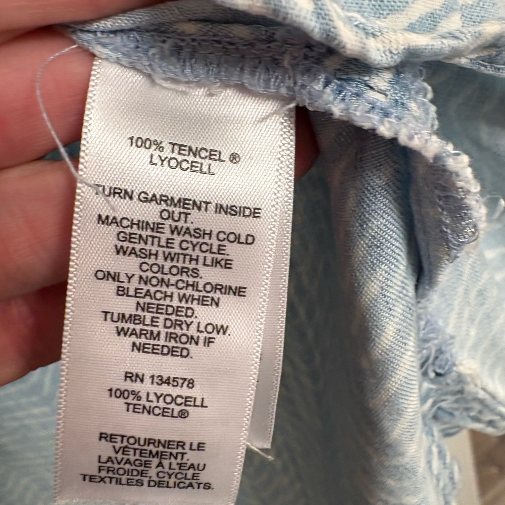 Vineyard Vines‎ Blue and White Zigzag Dress size 2 - Picture 8 of 12